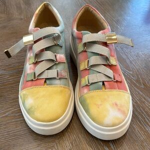 Yellow Box Multicolor Tie-Dye Sneakers